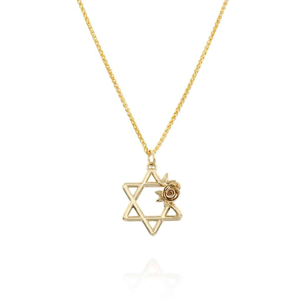 שרשרת זהב עם תליון מגן דוד מזהב - תכשיט יהודי מודרני ומשמעותי