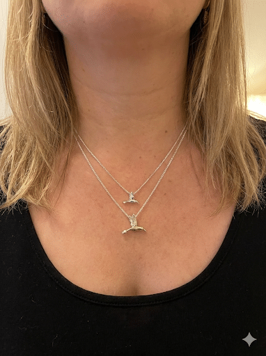 תליון יונק הדבש על שרשרת כסף דגם L