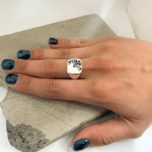 טבעת חותם אצטרובל יוניסקס