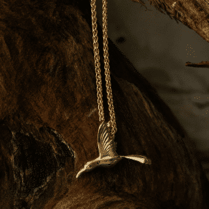 שרשרת עם תליון יונק הדבש זהב 14 קראט דגם L