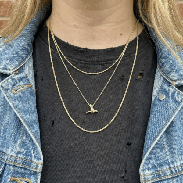 תליון יונק הדבש זהב מיני זהב 14K