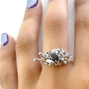 טבעת טרופית זהב 14 קראט