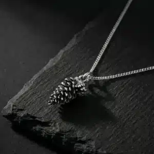 שרשרת עם תליון אצטרובל כסף 925