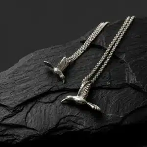 תליון יונק הדבש על שרשרת כסף דגם L